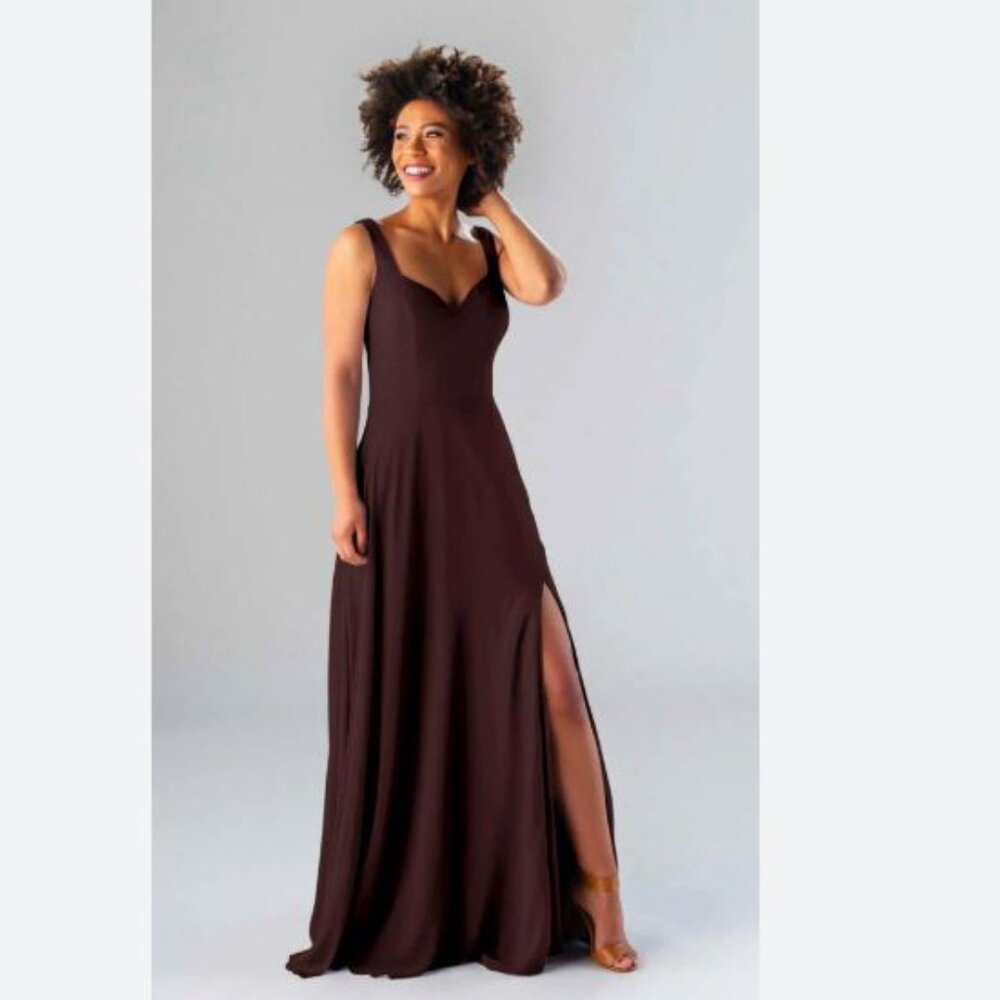 Kennedy Blue Zoey Bridesmaid Dress - Bordeaux - Size 2